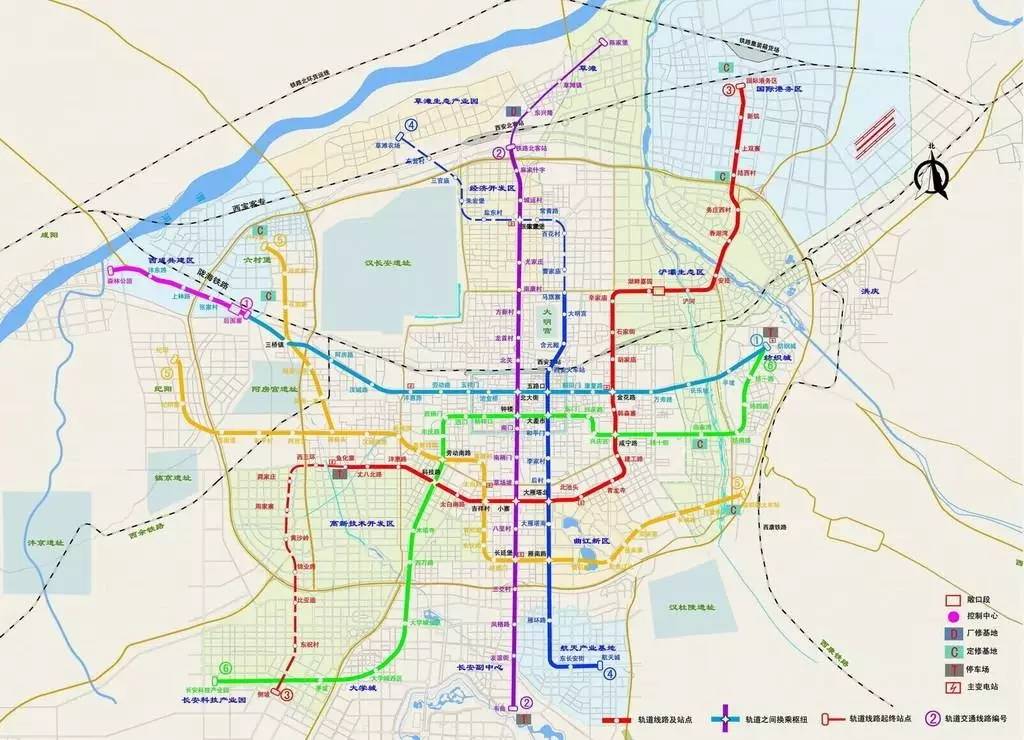 西安地铁4号线 线路图图片