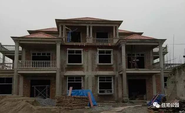 晒晒我的家丨湖南70万自建3层双拼框架房农村施工队也能盖出豪宅