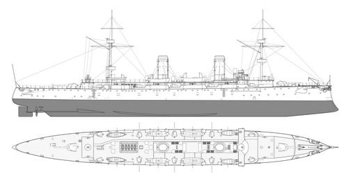 海天号巡洋舰模型图片