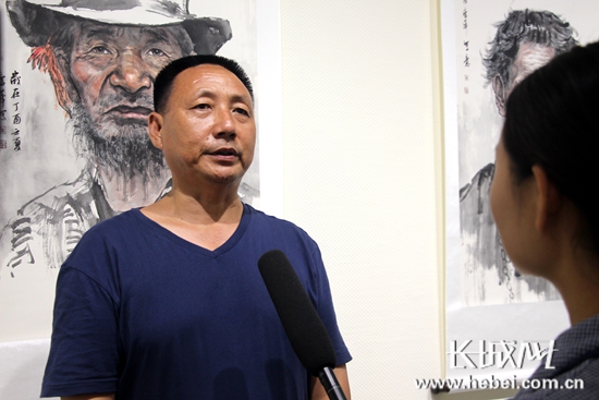 参展画家,中国美术家协会会员,著名水墨画家苗庆华说,霸州文化底蕴