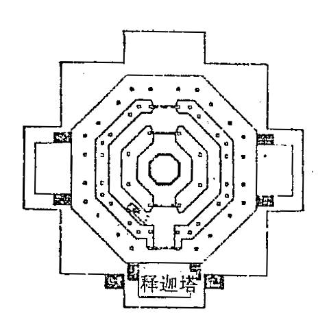 应县木塔 平面图图片