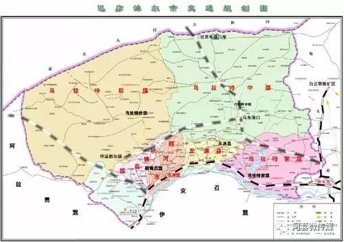 乌拉特后旗行政地图图片