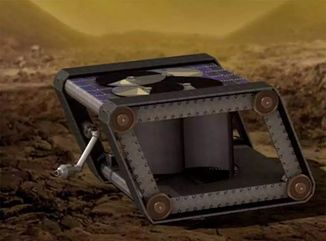 通过尽可能地使用纯机械实现功能,这款金星探测车可以在高温环境下无
