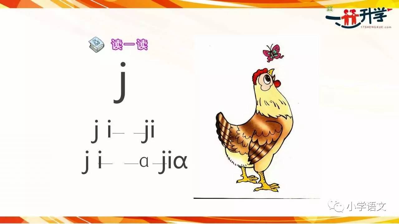部编本人教版一年级上册《汉语拼音6 jqx》讲解
