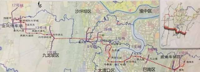 巴南区轨道交通规划图图片