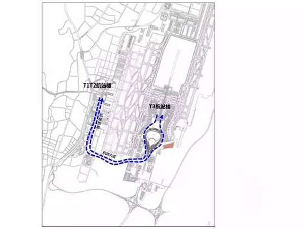 重庆江北机场t3航站楼将投入使用,警方提供多条线路供参考